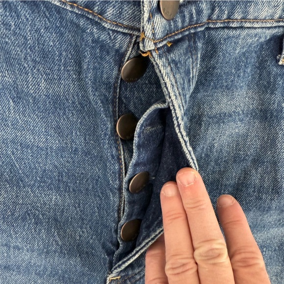 NWT ANA Highest Rise Dad Jeans Womens 16 Straight Leg Button Fly a.n.a - Picture 9 of 11